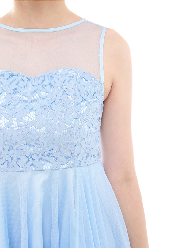 Penelope Tulle Dress in Powder Blue